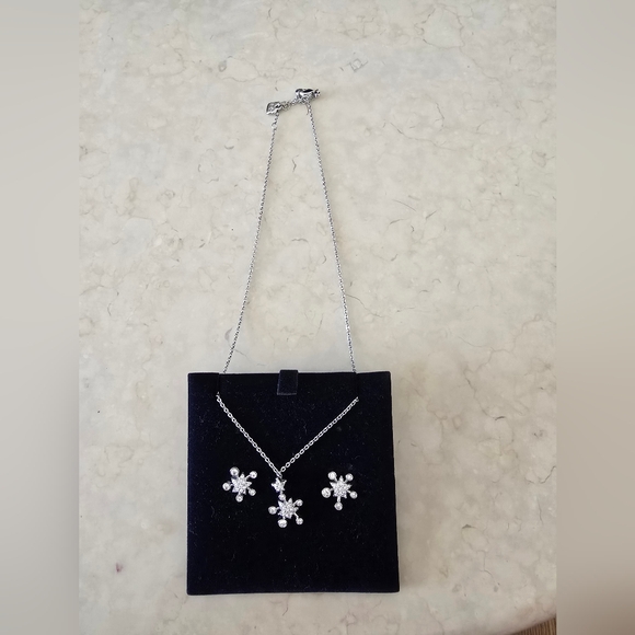 Swarovski Silver Necklace and Earring Set - Picture 2 of 6